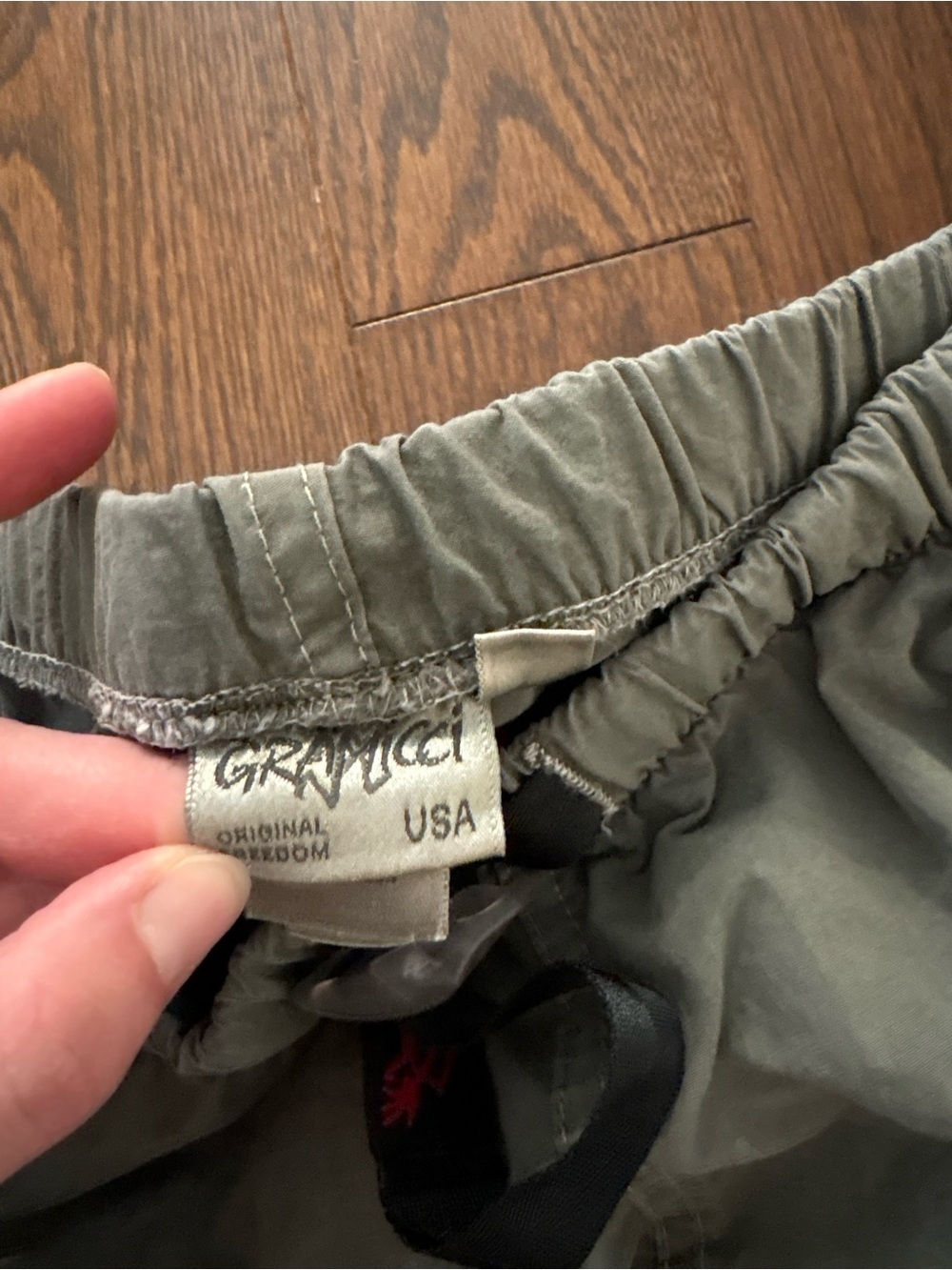 Women’s Olive Green Cargo Jogger Pants with Drawstring Waist - Picture 3 of 6